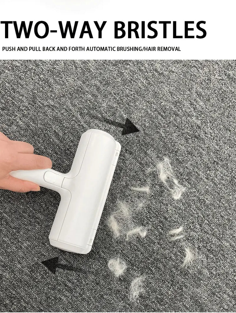 Reusable Pet Hair Remover Roller - Lint Roller for Cat & Dog Hair - Portable Fur Remover for Couch, Furniture, Carpet, and Bedding - Self-Cleaning Design Hair Removal Pet Hair Pet Hair