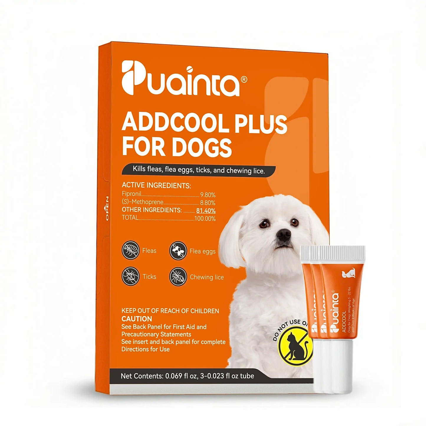 Puainta Flea & Tick Support Drops for Dogs & Cats - Gentle Spot-On Defense, All Breeds