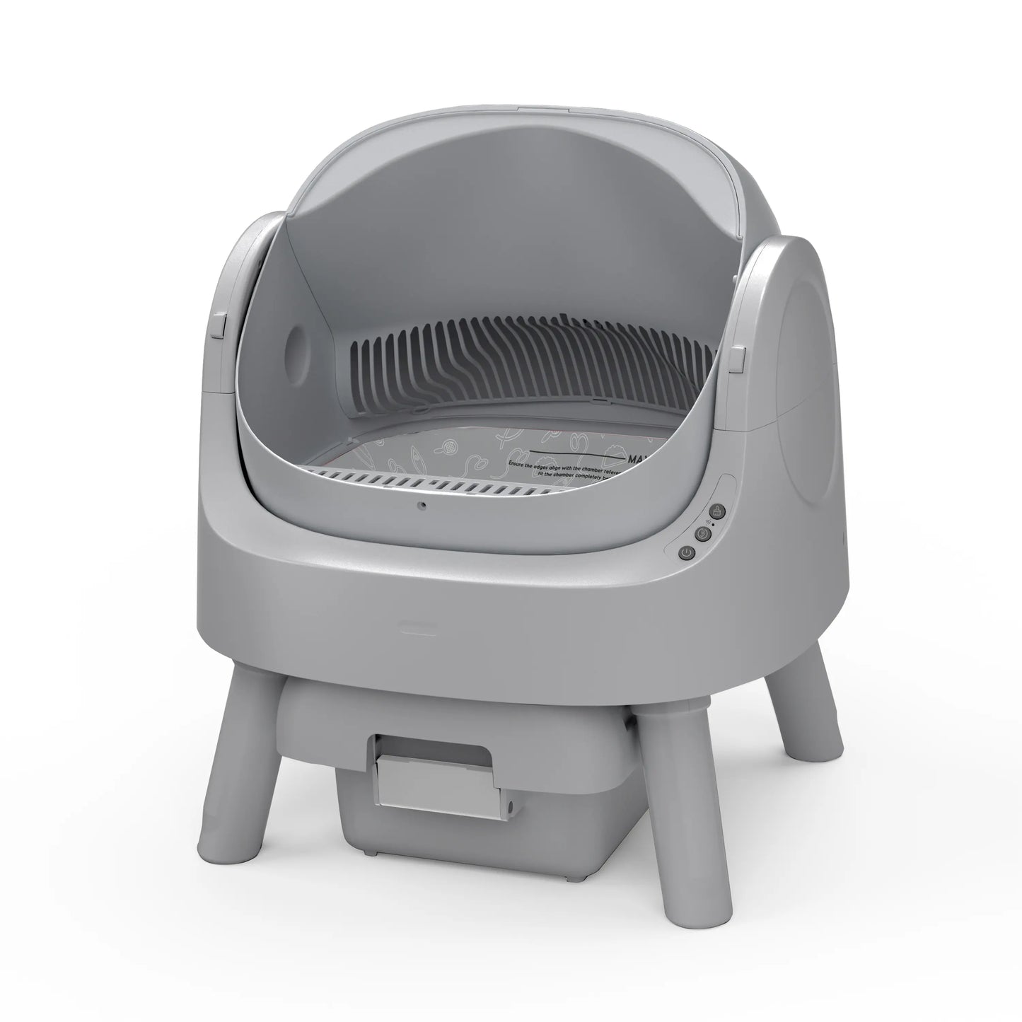 Petpivot Autoscooper Open-Top Automatic Self-Cleaning Cat Litter Box - Hands-Free, 6.5L/1.72Gal, 7L/1.85Gal Capacity, Limited-Time Extra 60 Waste Bags (80 Total Bags)