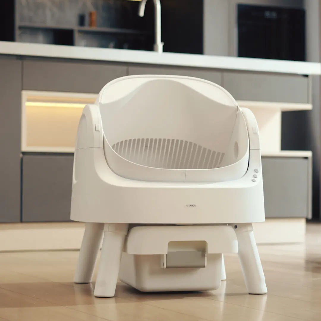 Petpivot Autoscooper Open-Top Automatic Self-Cleaning Cat Litter Box - Hands-Free, 6.5L/1.72Gal, 7L/1.85Gal Capacity, Limited-Time Extra 60 Waste Bags (80 Total Bags)