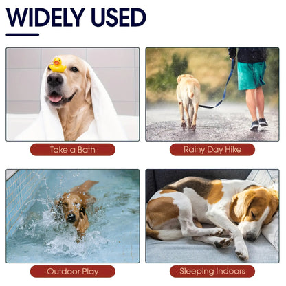 1 Pack Quick-Drying Dog Bathrobe, Terry Pet Robe Supplies with Adjustable Belly Band and Paw Embroidery, Super-Absorbent Soft Fabric #GLOBAL PICKS