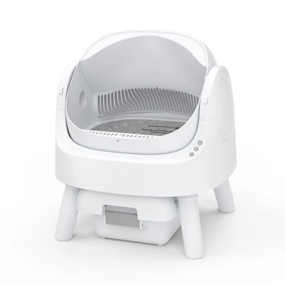 Petpivot Autoscooper Open-Top Automatic Self-Cleaning Cat Litter Box - Hands-Free, 6.5L/1.72Gal, 7L/1.85Gal Capacity, Limited-Time Extra 60 Waste Bags (80 Total Bags)